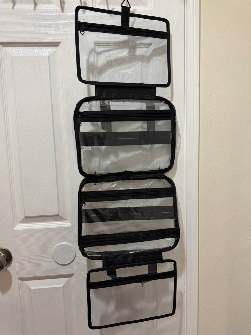 NEW in Bag Clear Hanging Organizer - Black | Home Travel Storage